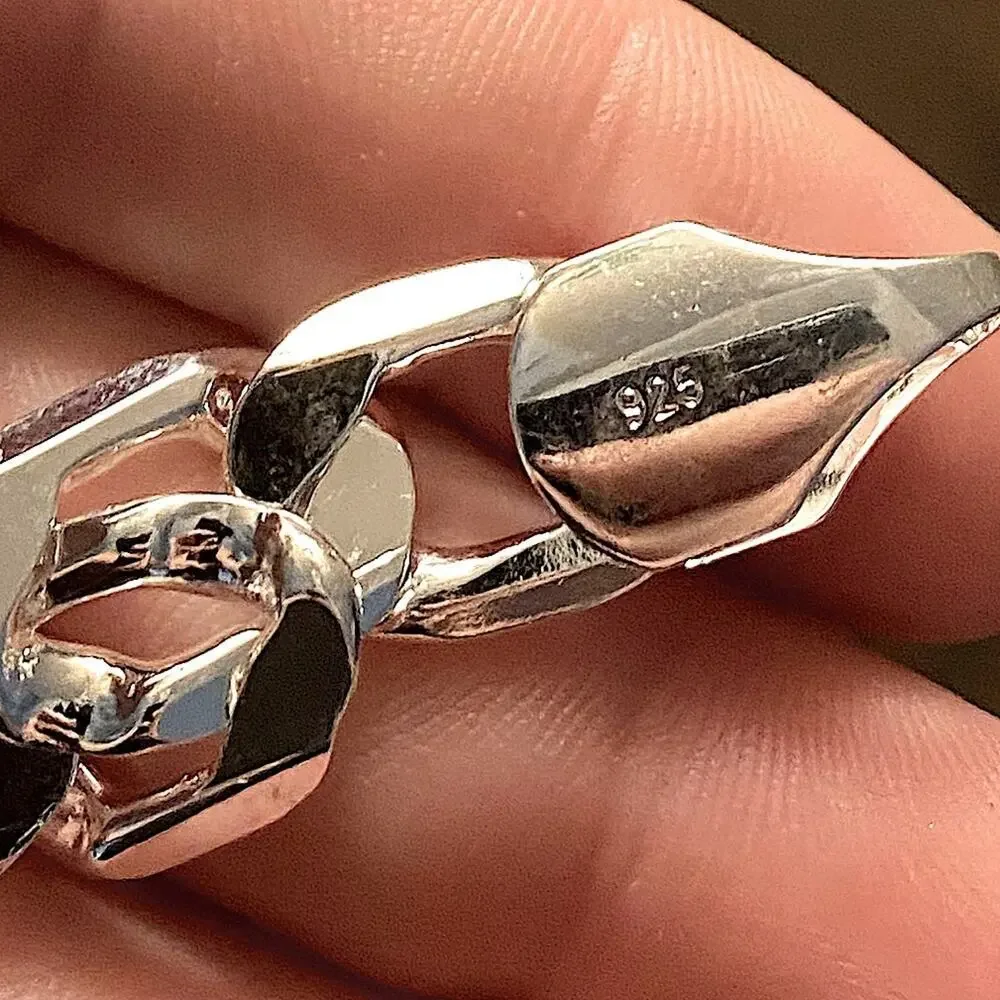 Sterling Silver Figaro 12mm Bracelet